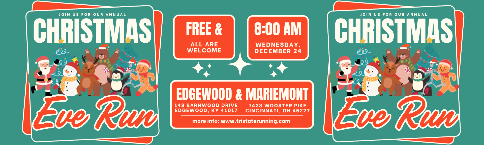 2025 Christmas Eve Run Website Banner